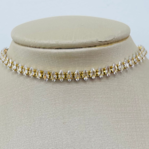 CHOKER NAVETE 2.5 41 PEDRAS BRUTO