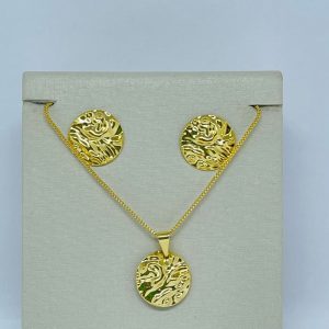 CONJUNTO ORGANICO CIRCULO SM BANHO DOURADO