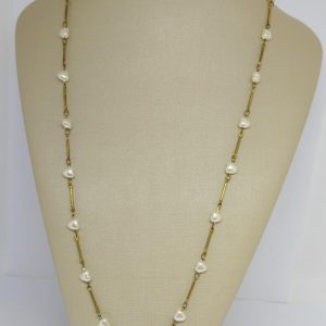 COLAR 60CM PEROLA CORACAO E TALO BRUTO