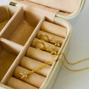 CONJUNTO PEND. ESTRELA BANHO DOURADO