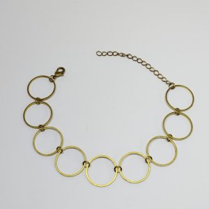 fora de linha PULSEIRA CIRCULOS LISOS BRUTO