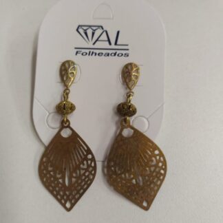 ARGOLA PEND. PEDRA BANHO DOURADO