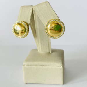 BRINCOS CIRCULO CRAV. SM BANHO DOURADO