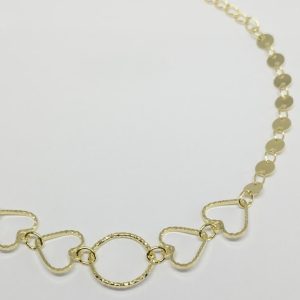 PULS QUATRO CORACOES E CIRC. FRIZ SM BANHO DOURADO