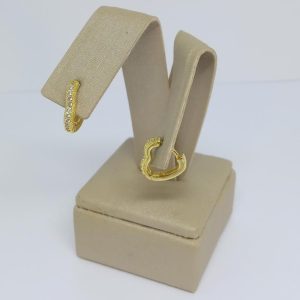 ARGOLA CRAV CORACAO TAM P BANHO DOURADO