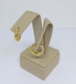 ARGOLA CINCO ESTRELAS CRAV. TAM 15 BANHO DOURADO