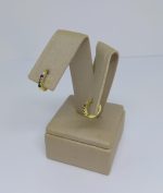 ARGOLA CLIQUE CRAVEJADA PEQ COLORIDA BANHO DOURADO