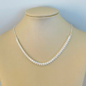 CHOCKER 41 PEDRAS BANHO PRATEADO