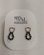 ARGOLA CORAC. PEND. ZIRC. 6MM SM BANHO DOURADO