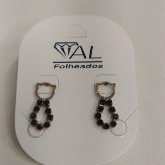 ARGOLA CORAC. PEND. ZIRC. 6MM SM BANHO DOURADO