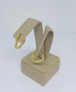 ARGOLA CRAV CORACAO TAM G BANHO DOURADO