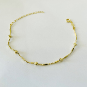 PULSEIRA DETALHES CORR DE BOLAS BANHO DOURADO