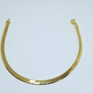 PULSEIRA CORRENTE LAMINADA BANHO DOURADO