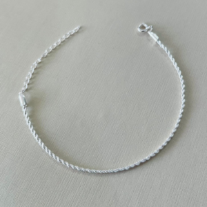 PULSEIRA TORCIDA B1.5  BANHO PRATEADO
