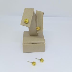 BRINCO BOLA  OCA VAZADA 6MM BRUTO