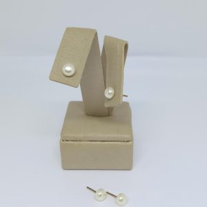 BRINCO MEIA PEROLA 6MM BRUTO