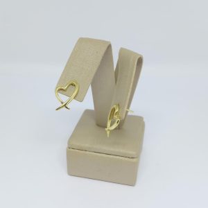 BRINCO CORACAO TORTO VAZ BANHO DOURADO