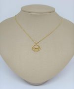 GARGANTILHA PING CACHORRO VAZ BANHO DOURADO