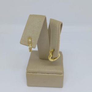 ARGOLA CRAV CORACAO TAM P BANHO DOURADO