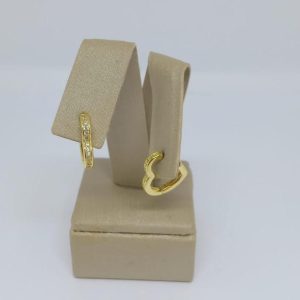 ARGOLA CRAV CORACAO TAM M BANHO DOURADO