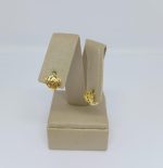 ARGOLA PRESSAO ROSA PEQ BANHO DOURADO