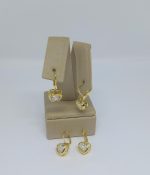 ARGOLA ZIRC. CORACAO 8MM BANHO DOURADO