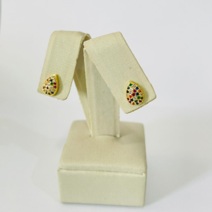 BRINCO GOTA CRAV. COLO. BANHO DOURADO