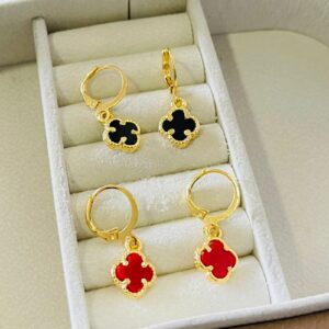 ARGOLA PEND. TREVO BANHO DOURADO