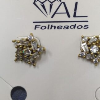 PULSEIRA ZIRCONIA 658 BANHO DOURADO