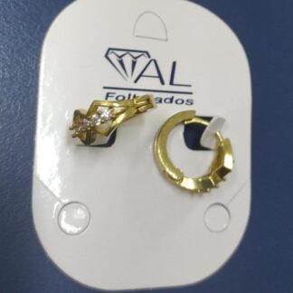 BRINCO PEND. CORACAO 8MM BANHO DOURADO