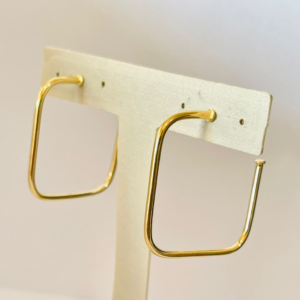 ARGOLA FIO QUAD BANHO DOURADO