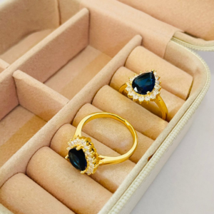 ANEL GOTA TRES GARRAS CRAV BANHO DOURADO