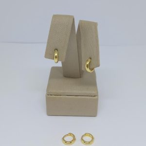 ARGOLA DE PRESSAO BOLEADA BANHO DOURADO