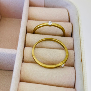 ANEL SOLITARIO PEDRA GOTA  P  BRUTO