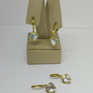 ARGOLA ZIRC. CORACAO 10MM BRUTO