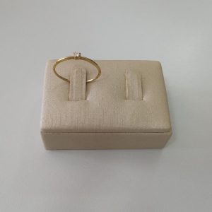 ANEL SOLITARIO FINO 4 GARRAS BRUTO