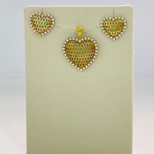 CONJUNTO CORAC. VAZ. RODEADO DE ZIRC. BRUTO