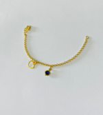PULSEIRA INF. C/ PEND.CORACAO VAZ BANHO DOURADO