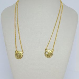 ESCAPULARIO MED. REDONDA BANHO DOURADO