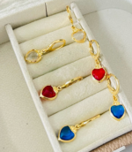 ARGOLA PEND CORACAO SM BANHO DOURADO
