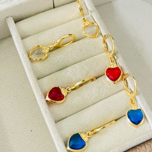 ARGOLA PEND CORACAO SM BANHO DOURADO