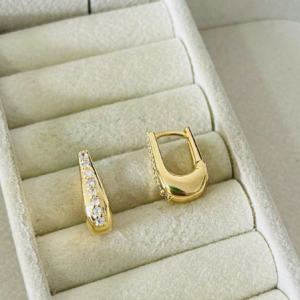 ARGOLA CRAV. UMA FILEIRA SM BANHO DOURADO