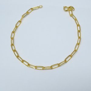 PULSEIRA ELOS LISOS ABERTOS BANHO DOURADO