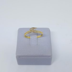 ANEL FE C/ RHODIUM BANHO DOURADO