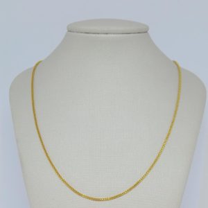 GARGANTILHA 45CM T1.5 BANHO DOURADO