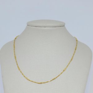 CHOKER CORR ELOS BANHO DOURADO