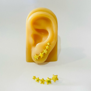 BRINCO EAR CUFF 5 ESTRELAS BRUTO