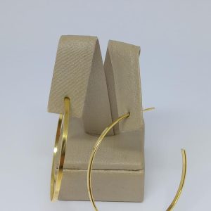 ARGOLA FIO QUADR. BANHO DOURADO