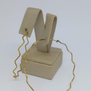 ARGOLA DE ENCAIXE FIO ONDULADO BRUTO