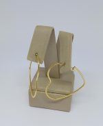 ARGOLA CORACAO C/ FRIZOS LATERIAS BANHO DOURADO